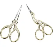 Embroidery Scissors, Stainless Steel Sharp Stork Scissors Sewing Crafting, Art W