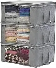 JSEIAJB Folding Storage Bag Large Capacity Non-Woven Quilt Storage Box Wardrobe Storage Bag