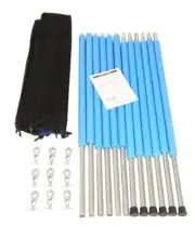 8FT Round Trampoline Enclosure Kit - 6 Poles