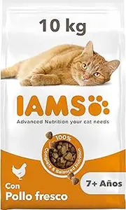 GroceryLand Iams Proactive Health Complete and Balanced Senior Cat Food with Chicken, 10kg