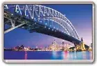 FRIDGE MAGNET - SYDNEY - Large - Australia Harbour Bridge Blue