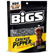 BIGS Sea Salt & Black Pepper Sunflowers Seeds, 5.35-Ounce [12-Bags]