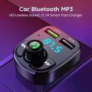 Led Mp3 Car Bluetooth Fm Audio Receiver Hands-Free Bluetooth 5.0 Transmitter New
