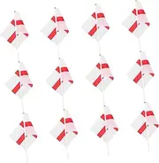 NULYLU 12pcs Hand Waving Flag England Flag England Decorations Mini Flags on Sticks Small Flags on Sticks Patriotic Flags for outside United Kingdom Uk Flag England Soccer Flag