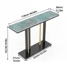 Marble Console Table for Living Room Long Narrow Console Table behind Couch Sofa