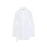 [Jean Paul Gaultier] Jean Paul Gaultier-White Strap Detail Cotton Shirt-Donna 38 IT