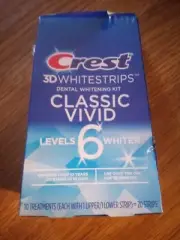 Crest 3D Whitening Classic Vivid Levels 6 (10 Treatments, 20 Strip) EXP 08/2025