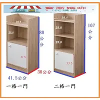 在飛比找露天拍賣優惠-免運 DIY 一格一門收納櫃550 二格一門置物櫃 665皆