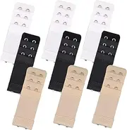 [T Tersely] 9/10 Pieces Bra Extender Bra Strap Extension Women's Elastic Bra Extenders (Multicoloured-9pcs)