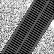 Channel Drain Grate Trench Drain ChannelOutdoor Sewer Cover Rectangular Grate,Resin Plastic Linear Drain Strainers Prevent Blockages for Kitchen Driveway Lawn Trench Channel