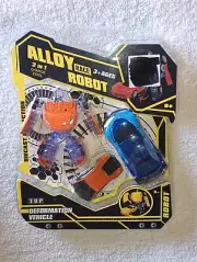 2-Pack Die Cast Metal Transformers Robots LAMBORGHINI AVENTADOR BUGATTI VISION