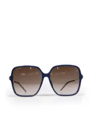 Blue Oversized Square Frame Sunglasses