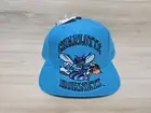 Vintage 90's Signatures Charlotte Hornets Big Monster Logo Snapback Hat NWT