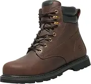 [NINGO] Steel Toe Work Boots for Men, Waterproof Comfortable Leather Industrial & Construction Boots, Oil & Slip Resistance Safety Shoes with EH Protection, for Outdoor Factories Warehouses Farms