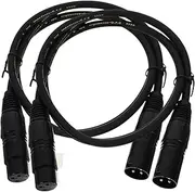 GALPADA 2Pcs to Microphone Cable Pin Balanced Audio Cord for Speaker Systems Sound Durable Design Easy to Use for Home Use