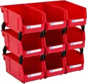 Small parts organizer Wall Mounted Hanging Bins Parts Storage Organizer Garag...