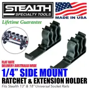 STEALTH 2 Pack 1/4 inch Drive Side Mount Ratchet & Extension Holder