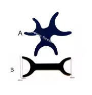 1~10Pcs Dental Silicone Black Background Photo Contrast Oral Camera Board Mirror