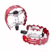 Old School Bicycle pedals 9/16" Spindle Bear Trap BMX MTB Bike Red