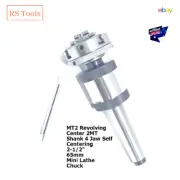 Mini Lathe Chuck 2MT Revolving Center MT2 Shank 4 Jaw 65mm Self Centering 2-1/2"