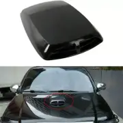 Universal Polished Black Race Car Hood Scoop Accessories Air Vent Bonnet Cover