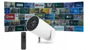 Portable Mini Projector 180 Rotation Home Cinema Android11 WIFI Wireless Connect
