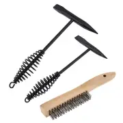300g 500g Dual-Head Chipping Welding Slag Hammers with 10 inch Wire Brush Set