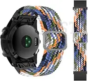 [UMCNVV] 22 26MM Strap For Garmin Fenix 6 6X Pro 5 5X Plus 7X 7 Epix Elastic Braided Solo Loop Quick Fit Band Watchband Bracelet Correa