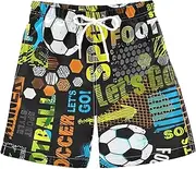 [Joisal] Urban Street Art Graffiti Beach Clothes Quick Dry Beach Shorts for Boys with Pockets