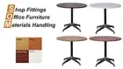 RAPIDLINE RAPID TYPHOON ROUND MEETING TABLE WHITE, APPLETREE, BEECH & CHERRY OFF