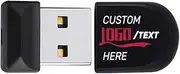 Custom USB Flash Drives, Personalized Mini USB 2.0 Memory Sticks Thumb Drives, Ideal for Corporation Business, Educational Institution, Photography & Music Studio and Non-Profits (256 MB,100 PCS)