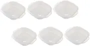 Mikinona Freezer Rice Holder Box 6pcs Reusable Fridge Containers Food Containers Lids Convenient Fridge Organizer for Daily Use