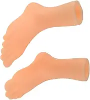 QUMIIRITY 2pcs Educational Finger Puppets Interactive Left Right Foot for Imagination Play Props to Enhance Communication Skills and Parent Interaction