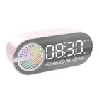 Wireless BT Speaker Alarm Clock with Dual Alarms Living Room Office Decoration N