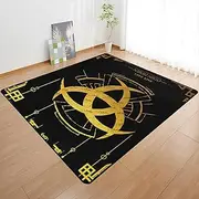 Viking Norse Mythology Odin's Symbol Area Rug, Soft, Durable Flannel Floor Throw Mat for Outdoor and Indoor - Living Room, Kitchen & Bathroom Decor Carpet(Color:Horn of Odin,Size:120 x 160CM)