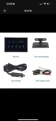 13.3”Android 11 Car Headrest 2+32G Monitor TScrn Car Tablet TV WiFi BT Wle