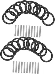 Generic 20 Sets Replacement Pin and Impact Ring and Pin Socket Impact Socket for Impact Wrench
