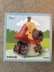 Smurf Mushroom House Peyo Creations 49001 Scheich 2007 Unopened Smurfs Rare