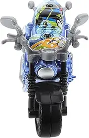 Yardwe Vintage Motorcycle Model for Motorcycle Figurine Small Pull Back Motorbike Detailed Craftsmanship
