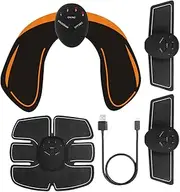 EMS Muscle Stimulator, ABS Stimulator, Wireless Buttocks Hip Trainer Muscle Toner Machine for Abdominal Exercise -Arms/Legs, Smart Fitness Workout Equipment, 6 Adjustable Modes for Men Women