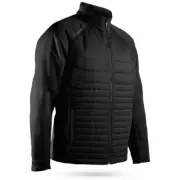 New Sun Mountain Men's Quilted Hybrid Jacket Black Medium