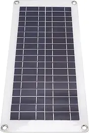 Fdit 10W Waterproof Flexible Solar Panel Charger for Camping Phones Tablets, Dual USB Output, Portable Solar Charger with USB Outputs, for Car RV Boat