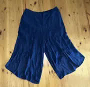 NWT Autograph Navy Pull On Crop Layer Pants Plus Size 22 (rrp $79.99)
