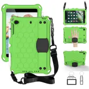 Catzon Hive iPad Case For iPad Mini 1/2/3/4/5 Durable Stand Cover With Shoulder Strap-GreenBlack