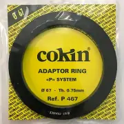 Genuine Cokin Adaptor Ring - P Series - 67mm - P467 - new