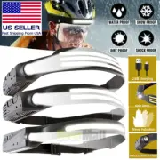 COB LED Headlamp Headlight Torch Work Light Bar Head Band Lamp USB Charging USA