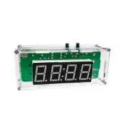 DIY Digital Clock Kit Multifunctional DS1302 USB Nixie Tube Display with Alarm Temperature Memory Brightness
