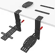 HUYE 2 Pack Hotas Desk Mount for Flight Sim Game Joystick, Fits Thrustmaster Hotas Warthog,T-Flight, T.16000M, TCA, TSSH Shifter & Handbrake, Logitech X52, X56, X52 Pro, VPC, VKB, Winwing Orion Hotas