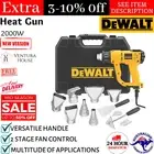 Dewalt 2000W Professional Heat Gun w/ Accessories Shrink Wrap Workshop Hand Tool