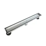 Neodrain 18-Inch Linear Shower Drain Tile Insert Brushed 304 Stainless Steel